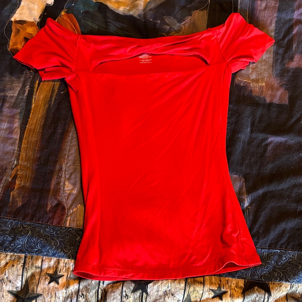 Elegant Red Women's Top